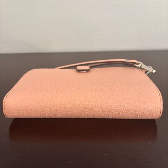 Michael Kors Adele Blush Pink Leather Smartphone Wristlet Wallet - Picture 5 of 8